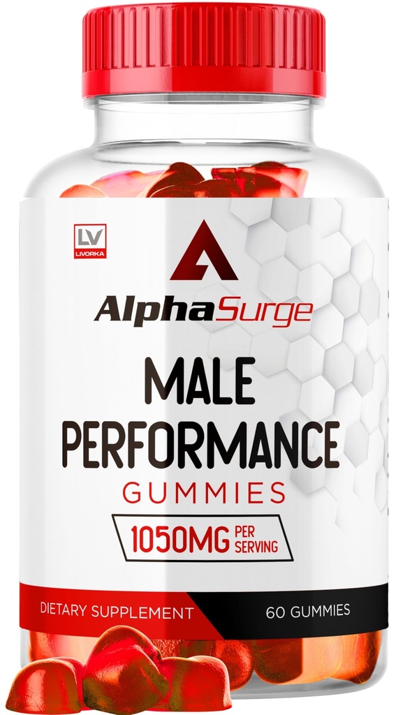 LIVORKA Alpha Surge pour les hommes - Gummies alpha Surge pour les mâles, Gummies Alfa Surge 1050mg, Gummies Alpha Surge XL, Gummies Alphasurge, Gummies Alfa Surge, Gummies Alpha Sugre, 60 Gummies pour 1 mois