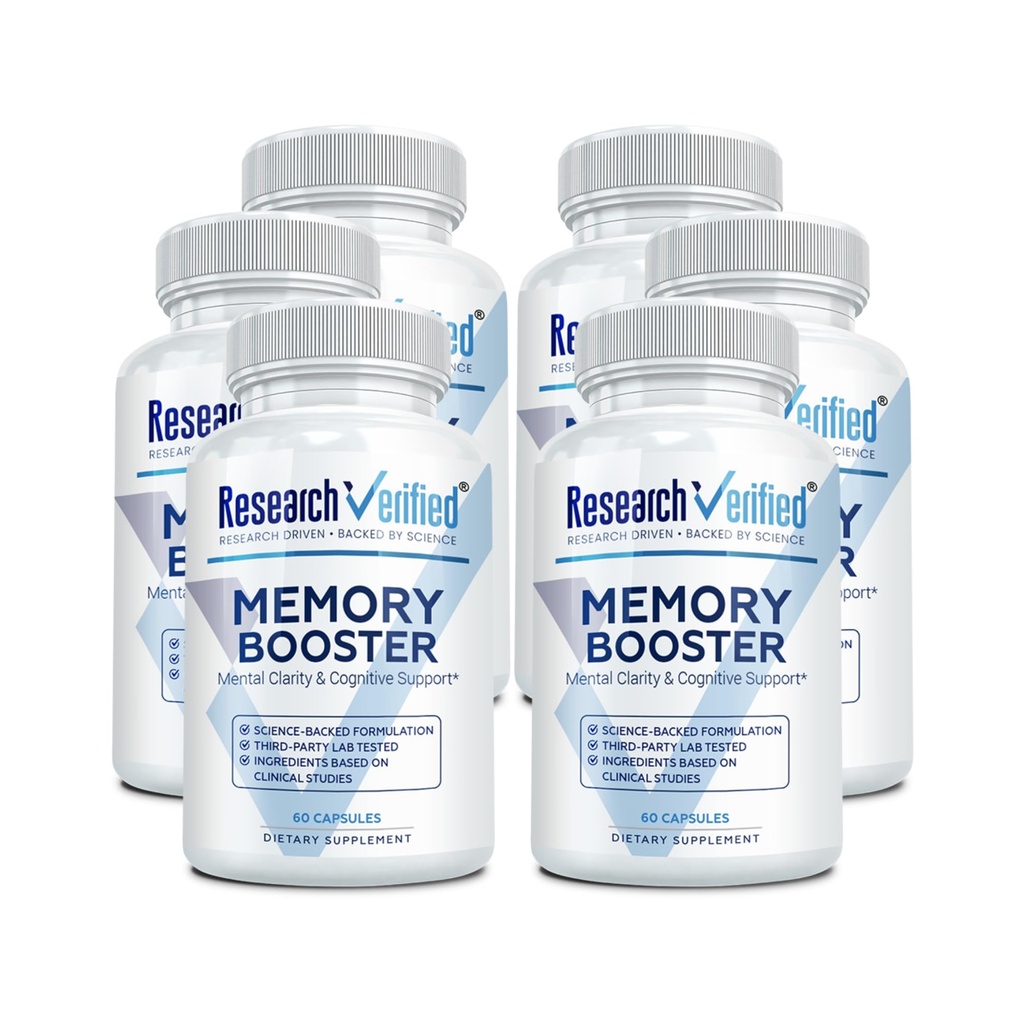 Forschung Verified Memory Booster - Nootropic Supplement - Enhance Cognition and Memory - Lion's Mane, Ginkgo Biloba, BioPerine - 6 Monate Versorgung - Non-GMO - Made in USA