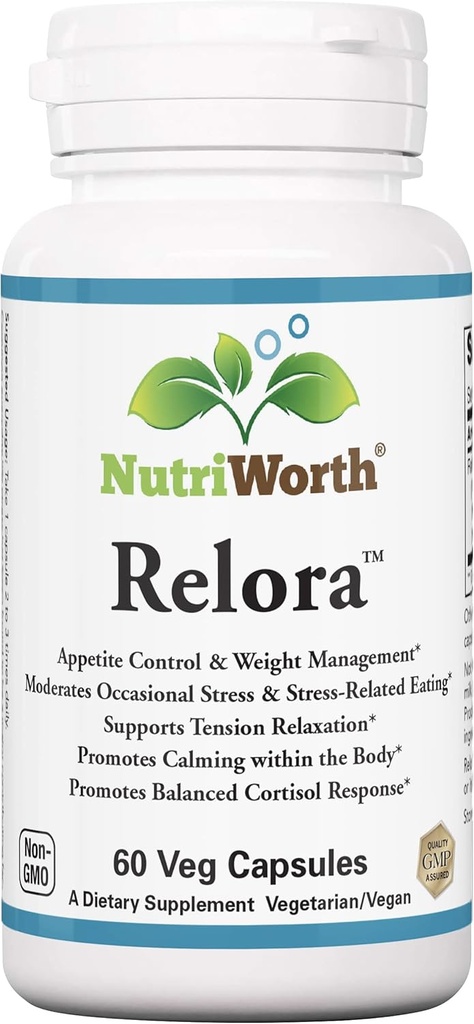 Relora - Stress & Weight Management Supplement. 300MG Capsule vegetali - 60 Serve per Bottiglia.