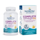 Nordic Naturals Complete Omega-D3, Saveur de citron - 120 gels mous - 565 mg Omega-3 + 70 mg GLA + 1000 UI Vitamine D3 - EPA & DHA - Peau saine, cognition, humeur positive - Non-OGM - 60 portions