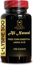 L-LYSINE Supplement Amino ACIDS - Muskel-Recovery, Aminosäure Vitamin Supplement, Unterstützung Proteinsynthese, Täglich Lysin, Immununterstützungsergänzung - 1 Flasche 100 Zähler