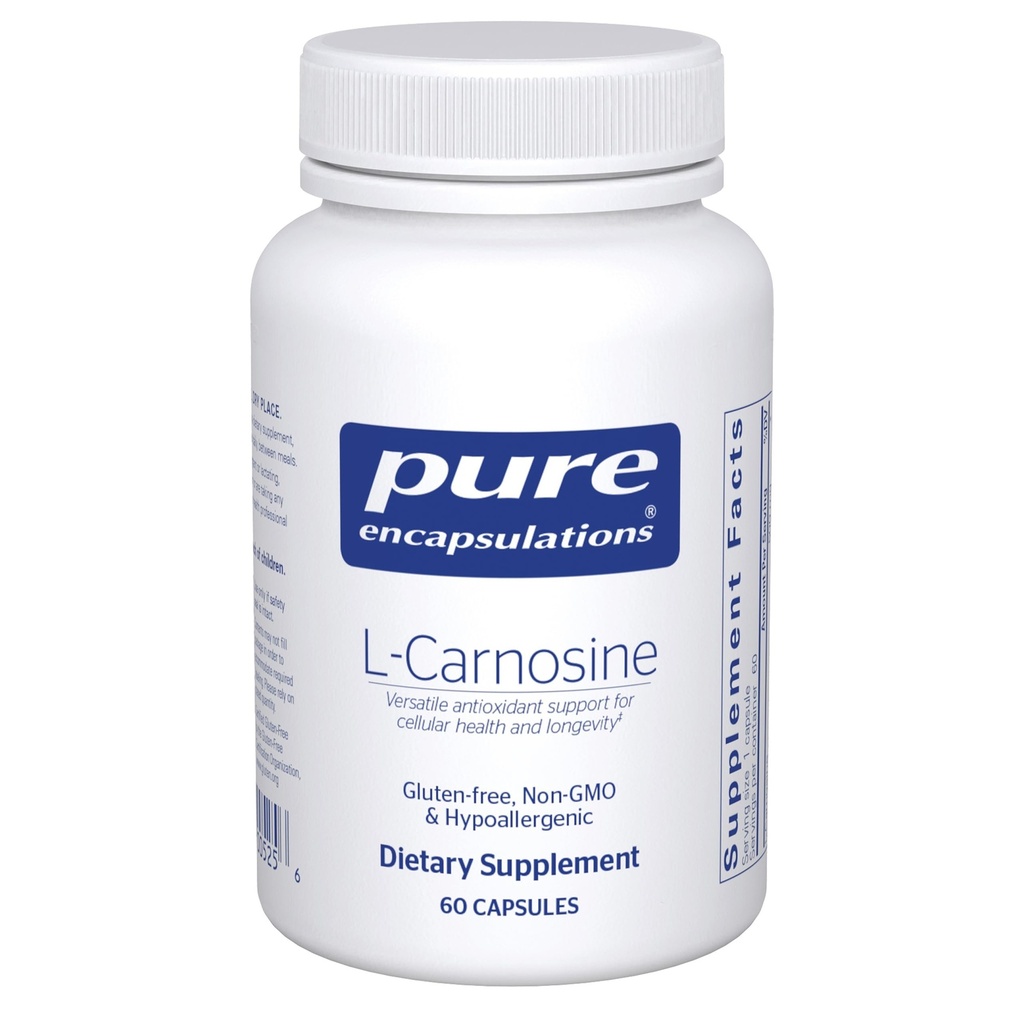 Reine Kapseln L-Carnosin | Aminosäure Ergänzung für Gelenke, Gehirn, Antioxidantien, Herzgesundheit und Übung* | 60 Kapseln