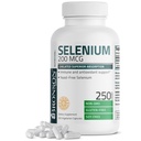 Bronson Selenium 200 mcg – Yeast Free Chelated Amino Acid Complex - Essential Trace Mineral with Superior Absorption, 250 Vegetarian Capsules