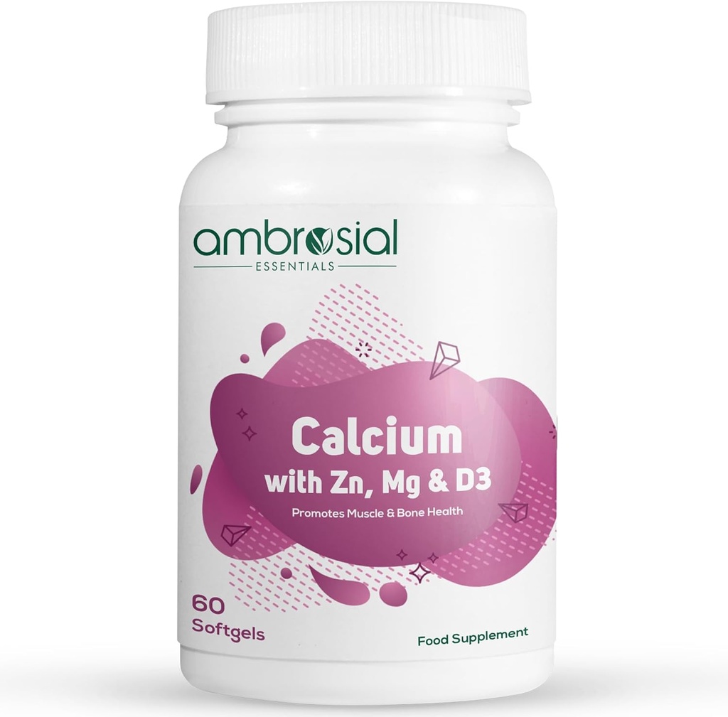 AMBROSIAL Calcium Magnesium Zink mit Vitamin D3 Packung 1-60 Kapseln