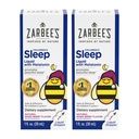 Liquido di supplemento per bambini di Zarbee con 1mg di melatonina; Droga-Free & Efficace; Facile da prendere Natural Berry Flavor per bambini età 3 e superiore; 1 Fl Oz Bottiglie, Confezione da 2