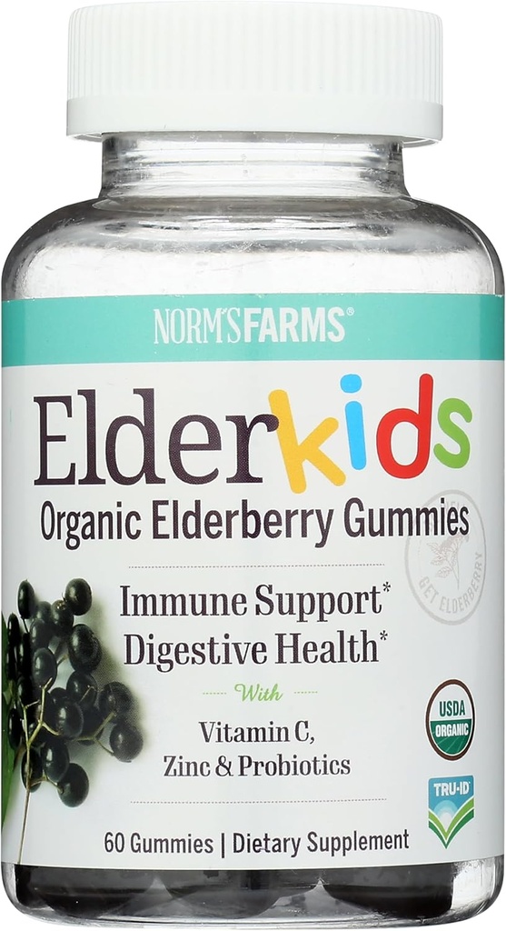NORMS Farms Organic Elderkids Immune Support, 60 CT