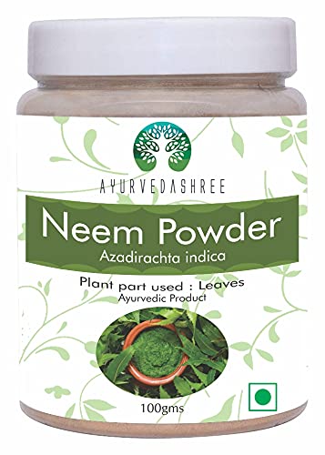 Neem Blatt Pulver 100 Gm | Azadirachta Indica | Wild Crafted Neem Blatt Pulver | Sehr Bitter Neem Ergänzung für Haut Haar und Detox | Non GMO, Glutenfrei, Vegan