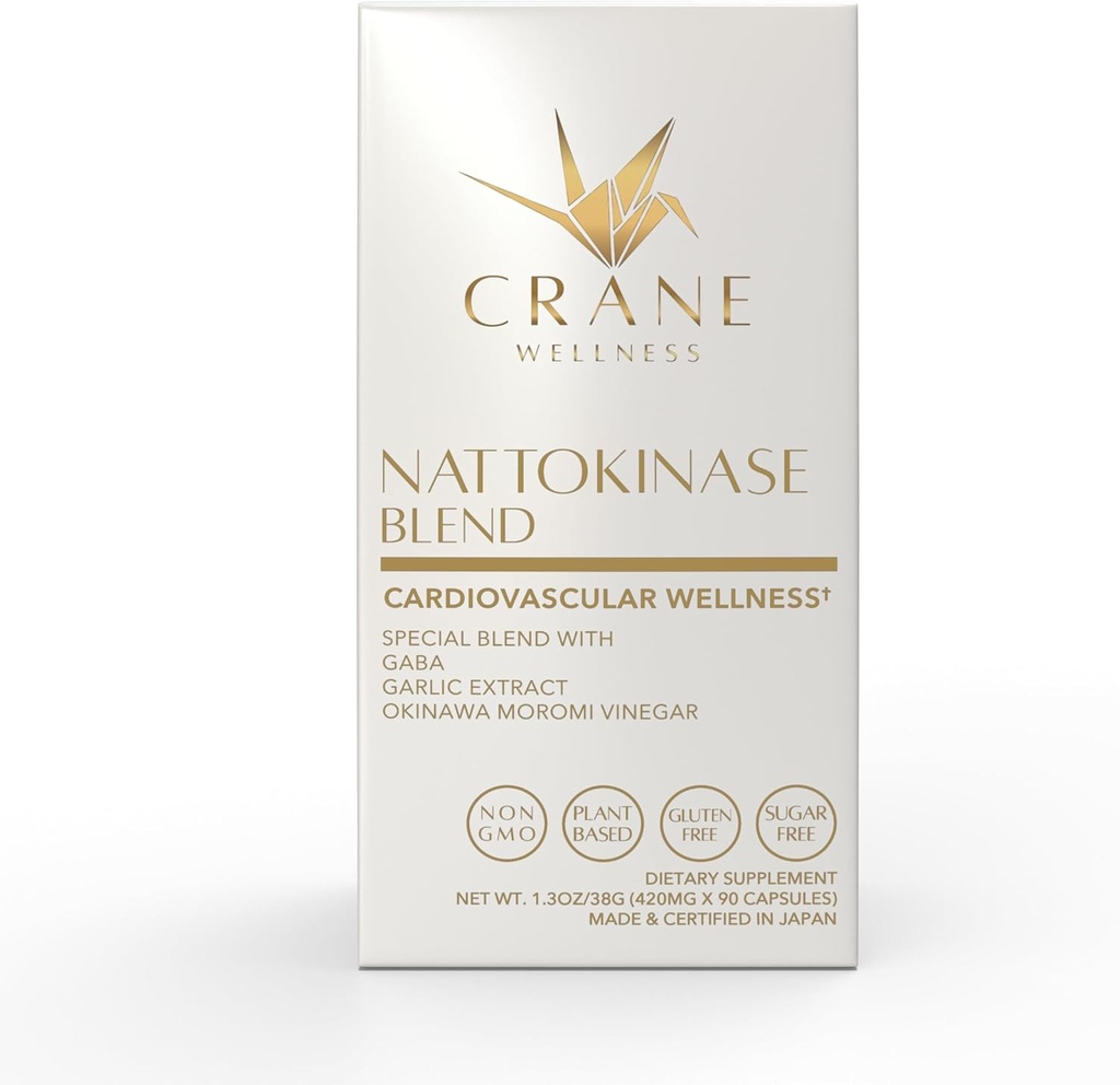 NATTOKINASE Mélange 6 000 FU , sans OGM, végétalien, sans gluten , Fabriqué au Japon, famille possédée plus de 50 ans , Enzyme traditionnelle japonaise