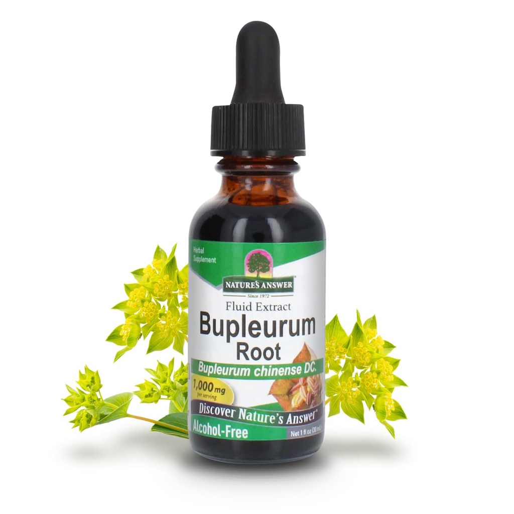 La risposta della natura Bupleurum Root Bupleurum Chinense - Integratore naturale di erbe - Gluten Alcohol-Free - Ideale per l'immunità del fegato Benessere generale della salute - 1000mg (1 FL Oz)