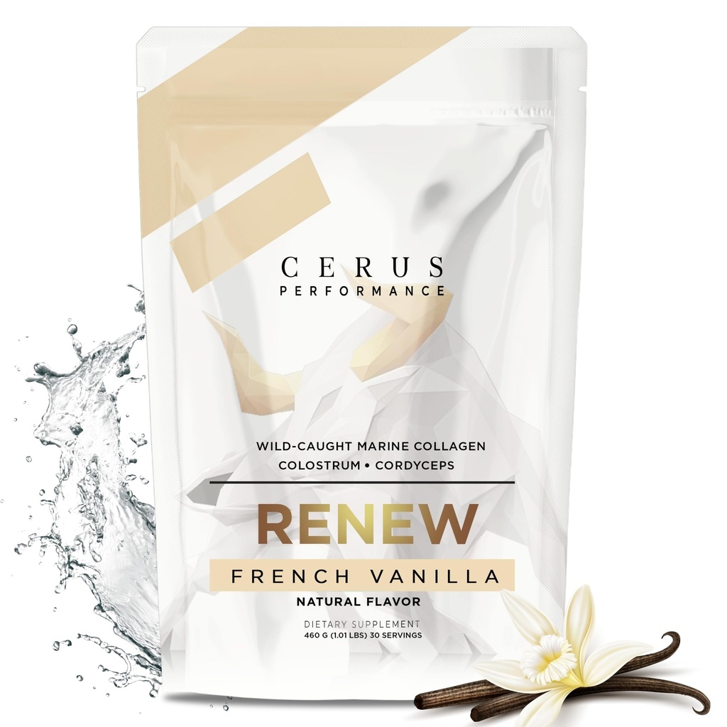 Cerus Performance Renouveler le mélange sportif haut de gamme – Améliorer la performance, stimuler la récupération, soutenir la santé conjointe et l'endurance – Idéal pour les athlètes et les entraîneurs de force, 30 services