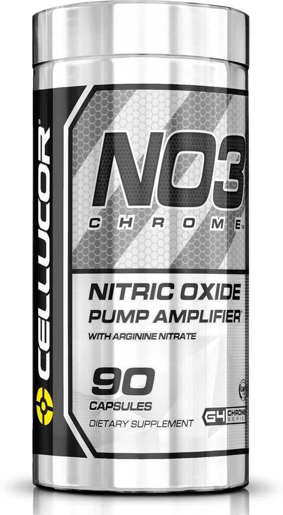 Cellucor NO3 Chrome Nitric Oxide Integratori con Arginina Nitrato per Pompa del muscolo & flusso sanguigno, 90 capsule, G4