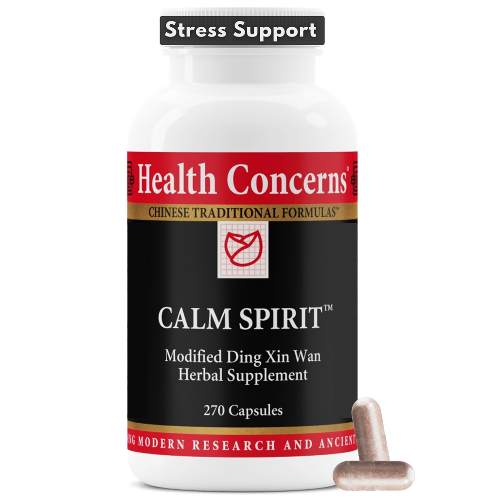 Salute Preoccupa lo Spirito Calma - Stress Rilievo Supplemento con Miscela di erbe cinese - Supporta Mood calma, & Benessere emotivo - Magnesio Glycinate & Hawthorn Extract - 270 Capsule