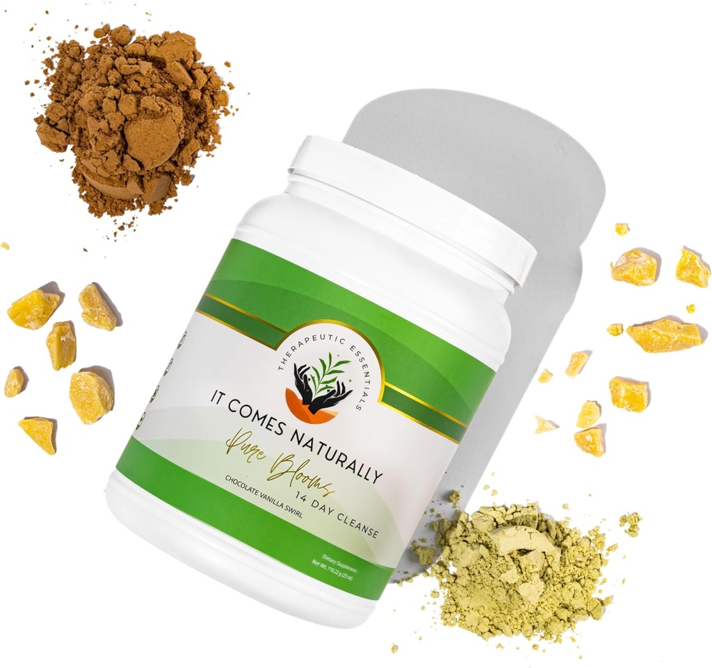 Pure Blooms Super Supplement & 14 Day Reset - 26g di proteine vegetali, 30 Nutrienti per disintossicazione naturale, digestione, energia, infiammazione, immunità. Sicuro e puro, Delicious Chocolate Vanilla Swirl