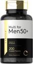 Carlyle Multivitamin für Männer 50+ | 200 Count | mit B Vitaminen, Vitamin D, Magnesium & Zink | Non-GMO, Glutenfreie Ergänzung