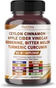Ceylon Cinnamon Apfel Apfel Apfelessig Berberine Bitter Melon - Made in USA