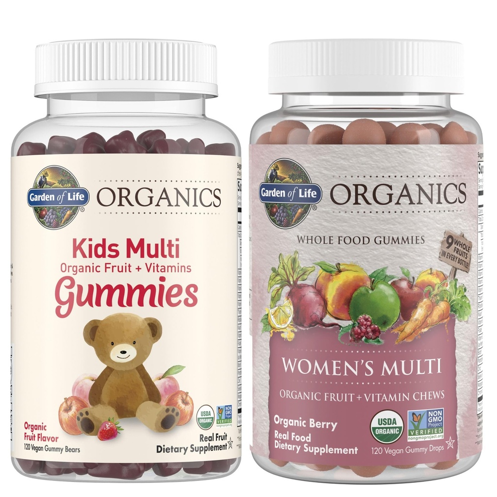 Garten des Lebens Organische Kinder & Frauen Gummy Vitamine, Kirsche & Berry, 120 Graf