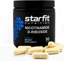 STARFIT - Nicotinamid D-Riboside, Booster NAD+, Energy & Focus Supplement, Anti-Aging Cellular Support, 90 Kapseln