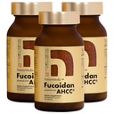 Fucoidan alimentato con AHCC® Brown Seaweed Immunity Supplemento con alta purezza Organic Mekabu Mozuku Agaricus 3 bottiglie - 480 capsule vegetali Made in Japan