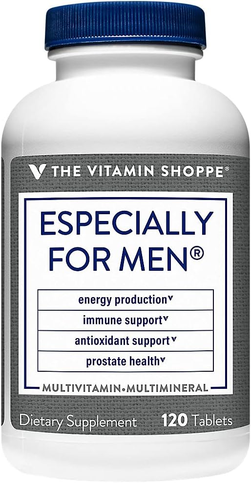 La vitamina Shoppe Specialmente per gli uomini Multivitamina, Nutriente & Erbe per il benessere degli uomini, Antiossidante che supporta la produzione di energia, Immunity & Prostate Health (120 compresse)