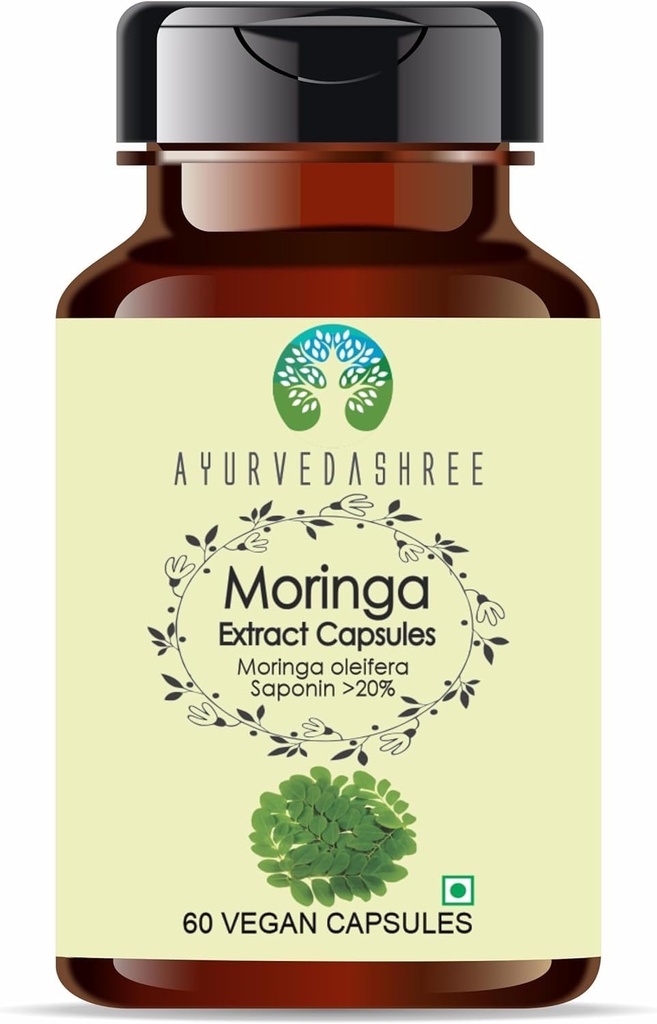 Estratto di caffè verde 500mg - 60 Capsule Vegetariani | Moringa Oleifera | Tutto Naturale | 100% Vegan | Gluten-Free | GMP Certificato.