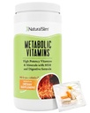 Vitamine metaboliche NaturalSlim, Multivitamina per le donne e gli uomini, Supporta l'energia, il metabolismo e l'assorbimento dei nutrienti con enzimi digestivi, Multivitamina femminile con B-Complex & Niacin 1 confezione