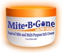 Crème de Mite-B-Gone Mite & Bite Relief - 10 % de crème de soufre de mélange naturel pour les morsures multi-usages, rougeur, démangeaisons et irritations