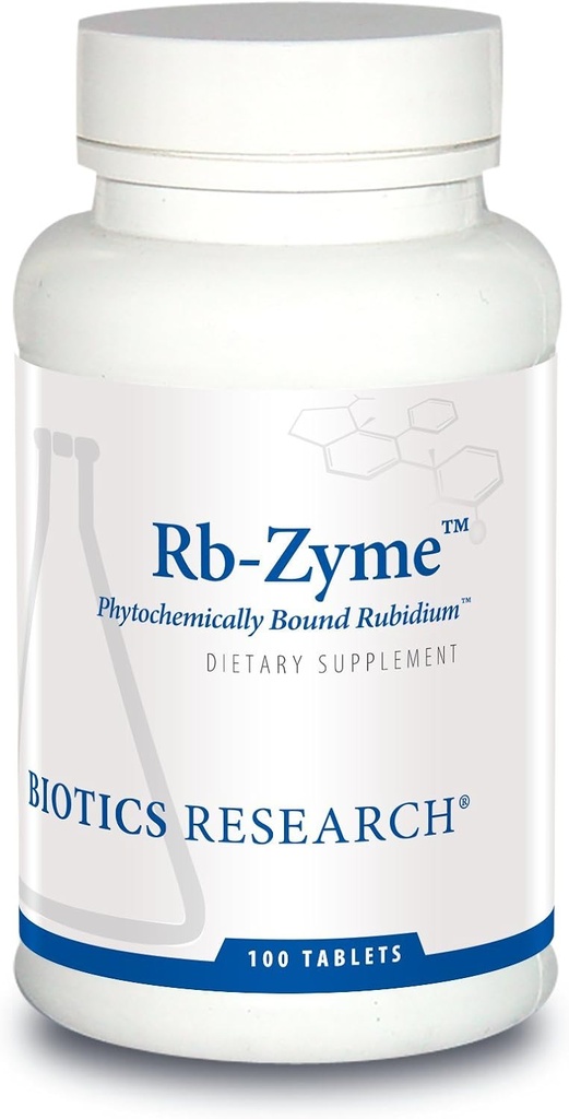 Biotics Research Rb Zyme Whole Food Rubidium Source, Ultra Trace Mineral, Glandular Health. 100 Tabletten