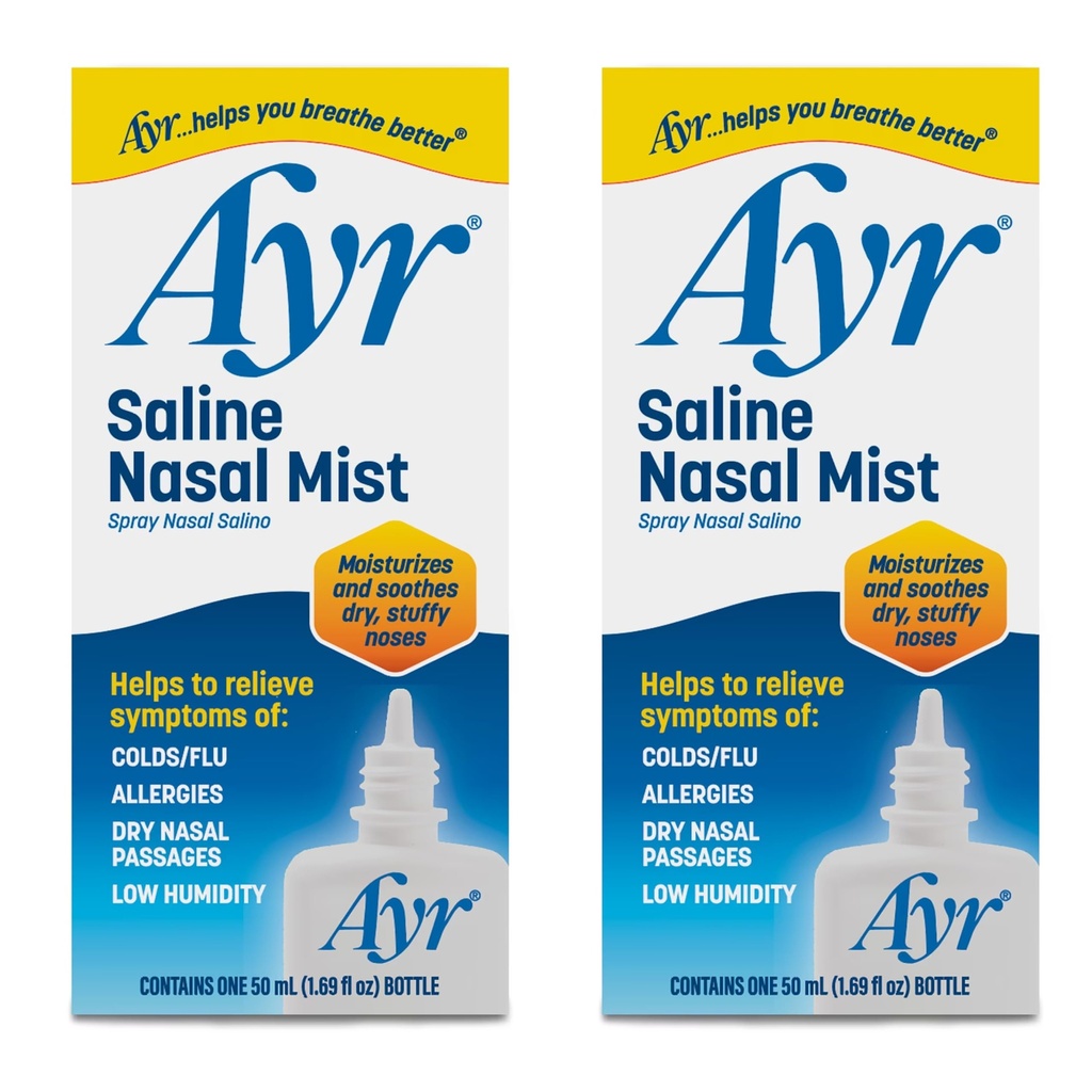 AYR Saline Nasal Mist, 1,69 Fl Oz (paquet de 2)