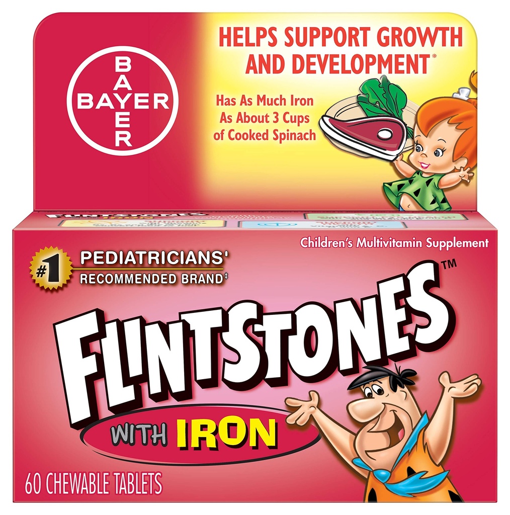 Flintstones? Più le vitamine masticabili del ferro - 60ct