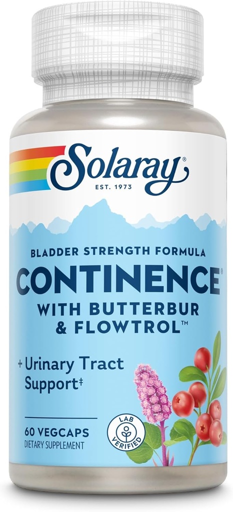 SOLARAY Continence avec/Flowtrol, Veg Cap (Carton)