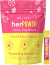 MIXHERS Focus Brain Support Supplement | Caffeine-Free | Natural Ingredients for Cognitive Clarity, Concentration, & Hydration | Pineapple Berry Flavor | 15 Stick Packets
