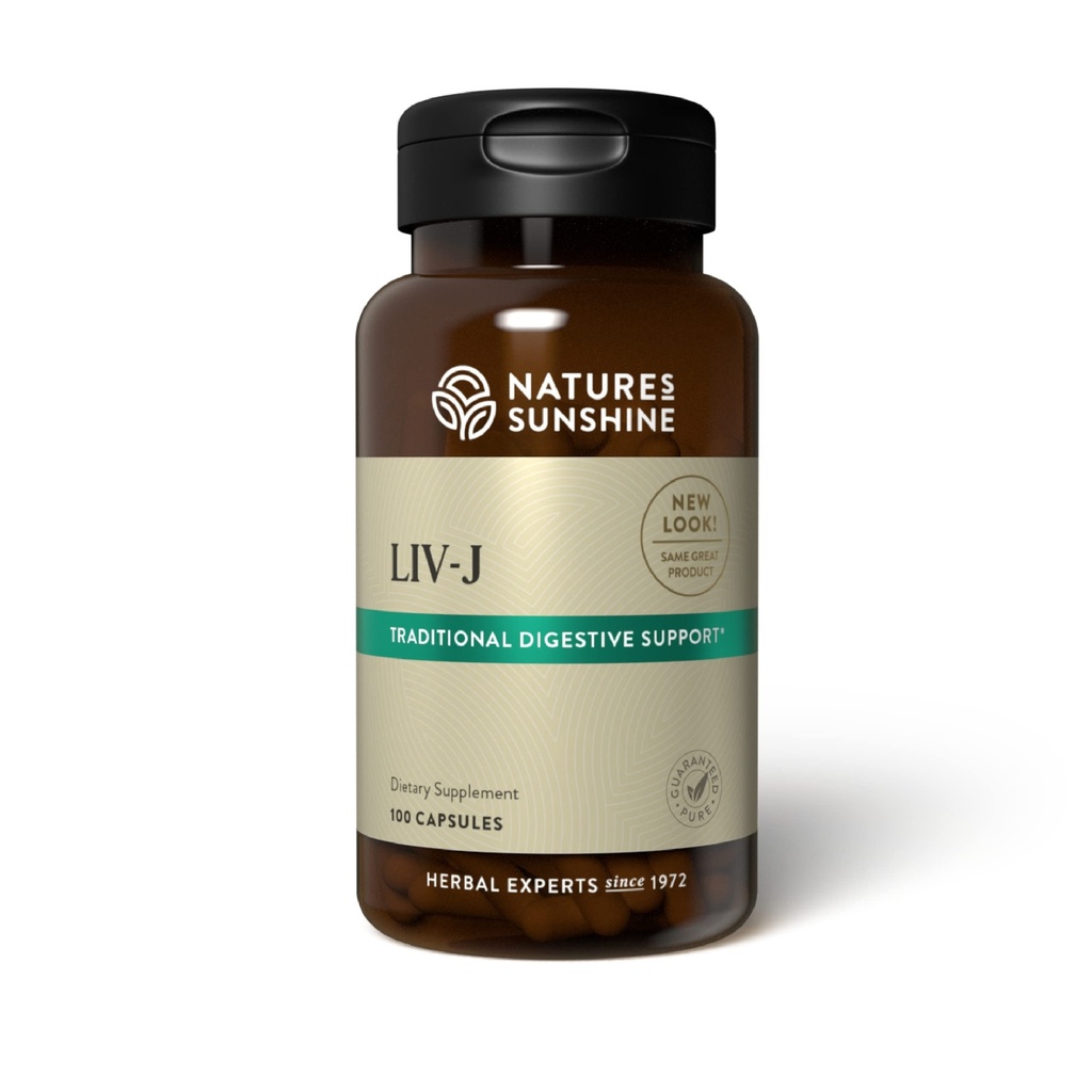 Nature's Sunshine LIV-J, 100 Kapseln | Kräutermischung unterstützt Verdauung durch Nourishing the Liver und Spleen und Mai Hilfe zur Reinigung des Verdauungssystems