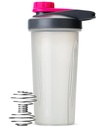 Mr. Pen Shaker Bottiglie per miscele proteiche - 28 oz, Gray & Pink Protein Shaker con filo Whisk Ball