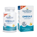 Nordic Naturals Omega-3, Lemon Flavor - 90 Soft Gels - 690 mg Omega-3 - Fischöl - EPA & DHA - Immune Support, Brain & Heart Health, Optimal Wellness - Non-GMO - 45 Portionen