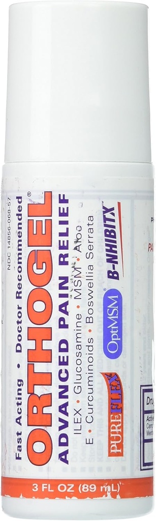 Orthogel traitement à froid avancé Gel de soulagement de la douleur Roll On, 3 oz (paquet de 3)