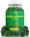 Täglich Super Greens Gummis, um Energie zu steigern | mit Moringa, Spirulina, Chlorella, Veggies & More | Enthält 8 Blends | für Frauen und Männer | Vegan, Non-GMO Supplement | 60 Count