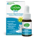 Culturelle Baby Probiotic Drops + Vitamina D, Immune & Digestive Health Support for Babies, Infants & Neonati 0-12 Mesi, 30 giorni di alimentazione, Gluten Free & Non-GMO, 9ml