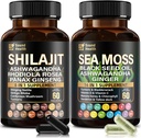 SoundHealth Irish Sea Moss & Shilajit Capsule Bundle für Herren & Frauen, Drittparty getestet, Non-GMO, Easy-Swallow & Vegan 120 Kapseln