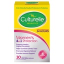 Culturelle Probiotiques pour les femmes ayant des prébiotiques - 4-en-1 pour la santé vaginale, digestive, urinaire et immunitaire - pH Balance, ballonnement et dégazage - Capsules végétariennes quotidiennes, non OGM - 30 Compte