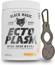 Black Magic Ecto Plasm - Sherbet Pop - Handcrafted Pump Igniter, Erhöhte Hydration & Vascularity (400g, 20 Scoops) mit Enbanc Health Keychain