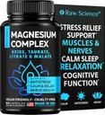 Capsules de citrate de magnésium - Supplément de magnésium à haute absorption pour la santé musculaire, nerveuse et la relaxation