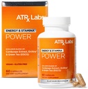 Power: Energy & Stamina - Mushroom Supplement, with Cordyceps, Green Tea, and Proprietary Extract of Alpinia Galanga, May Improve Focus and Energy, Vegan & Gluten-Free, 60 Capsules