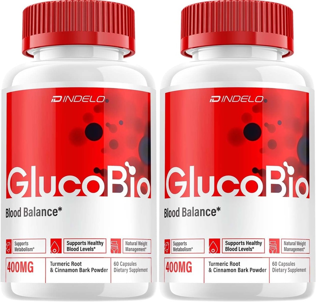 Gluco Bio Healthy Vitamin Capsules, GlucoBio Advanced Supplement, All Natural Formula to Maintain Healthy Levels, Maximum Strength Daily Formula, Gluco Bio Pills Reviews (2 Pack - 120 Capsules)