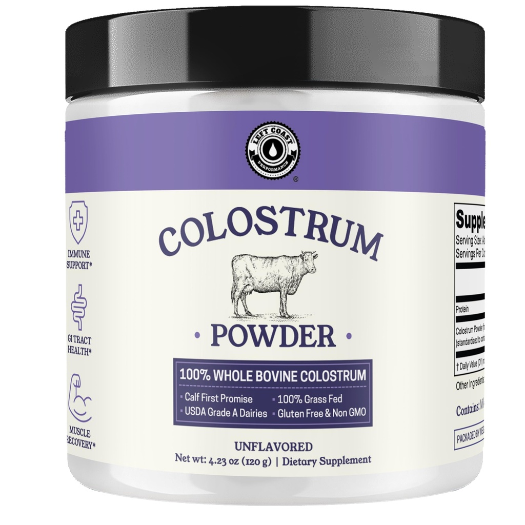 Colostrum Powder – USA Sourced Bovine Colostrum for Humans for Immune Support, Gut Health, Muscle Recovery - Single Ingredient, No Additives, Grass Fed, Non-GMO Colostrum Supplement für Frauen und Männer