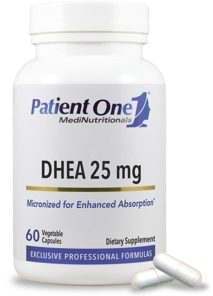Patient 1 DHEA 25 mg de supplément pour soutenir l'humeur positive, les niveaux d'énergie et la santé endocrinienne*