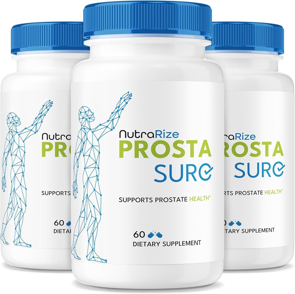 NutraRize (3 Pack) Capsule di Prostasure - Official Prosta Sure Pills for Prostate Heath, All Natural Support Formula for More Control & Overall Well-Being, Pastillas Review (180 Capsules)