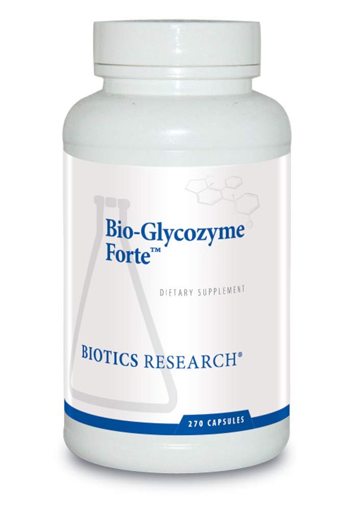 Biotics Research Bio Glycozyme Forte Multivitamin für Glykolytische Unterstützung, Vanadium, Zink, Chrom, Manganese, Inositol, Katalase, Gesunde Stoffwechsel und Homocystein 270 Kapseln