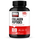 FORCE FACTOR Peptidi di collagene, collagene per le donne e gli uomini realizzati con collagene bovino idrolizzato tipo 1 & 3 per capelli sani, pelle, unghie e giunti, qualità premium, non OGM, 120 pillole di collagene
