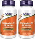 Maintenant les aliments probiotique-10 25 milliards, 100 comtes (paquet de 2)
