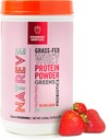 Natreve Whey Protein Powder - 28g Grass-Fed Whey Protein con aminoacidi, Probiotici & Collagen - Gluten Free Strawberry Shortcake, 18 Serve